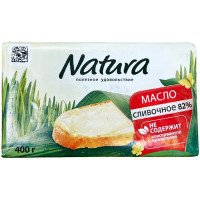 Масло сливочное Natura 82%, 400г