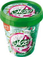 Мороженое Эkzo молочное сок карамболы-ната де коко-драгонфрут 2%, 520г