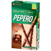 Соломка Lotte Almond Pepero в шоколадной глазури с миндалём, 36г