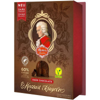 Конфеты Reber Mozart Kugeln из горького шоколада с начинкой из орехового пралине и марципана, 120г