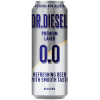 Пиво безалкогольное Dr. Diesel светлое фильтрованное 0.3%, 430мл