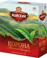 Чай Майский Корона Российской Империи чёрный в пакетиках, 100х2г