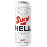 Пиво Stiegl Hell светлое пастеризованное фильтрованное, 500мл