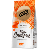 Кофе Lebo Toffee Caramel натуральный жареный молотый с ароматом карамели арабика, 150г