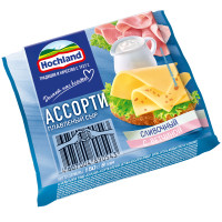 Сыр плавленый Hochland Ассорти ломтики 45%, 150г