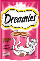 Лакомство Dreamies с говядиной для кошек, 30г