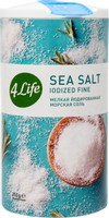 Соль 4Life морская йодированная пищевая мелкая, 250г