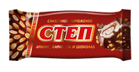Эскимо Славянка Степ сливочное с карамелью-арахисом в молочно-шоколадной глазури 8%, 75г