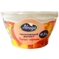 Десерт Авида творожный персик-абрикос 4.5%, 130г