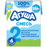Смесь кисломолочная детская Агуша 3.4%, 204г
