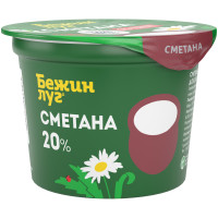 Сметана Бежин Луг 20%, 180г