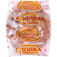 Слойка Золотой Колос с корицей дрожжевая, 75г