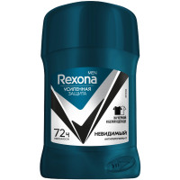 Антиперспирант-дезодорант Rexona Men Невидимый на чёрной и белой одежде стик, 50мл Антиперспирант-дезодорант Rexona Men Невидимый на чёрной и белой одежде стик, 50мл