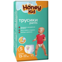 Подгузники-трусики Junior р.5 13-17кг Honey Kid, 40шт