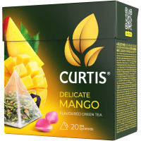 Чай Curtis Delicate Mango зелёный в пирамидках, 20х1.8г