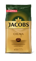 Кофе Jacobs Crema натуральный жареный в зёрнах, 1кг