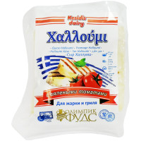 Сыр рассольный Kesidis Dairy Халлуми для гриля с вялеными томатами 40%, 270г