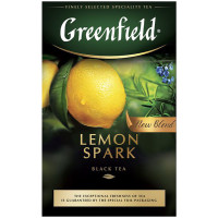 Чай Greenfield Lemon Spark чёрный крупнолистовой, 100г