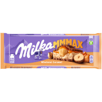 Шоколад молочный Milka Wholenut Caramel с фундуком и карамелью, 300г