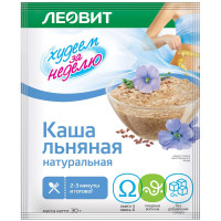 Каша Леовит Худеем за неделю льняная, 30г Каша Леовит Худеем за неделю льняная, 30г