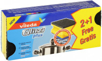 Губка Vileda Glitzi plus для кастрюль, 2 + 1шт