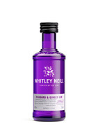 Джин Whitley Neill Rhubarb & Ginger Gin со вкусом ревень - имбирь 43%, 50мл