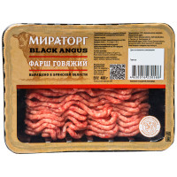Фарш говяжий Мираторг Black Angus охлаждённый категория Б, 400г