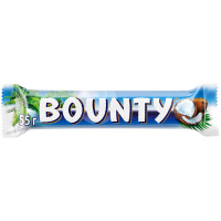Батончик Bounty с мякотью кокоса в молочном шоколаде, 55г