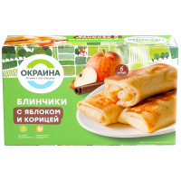 Блинчики Окраина с яблоком и корицей замороженные, 450г