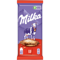 Шоколад молочный Milka с печеньем Lu, 87г