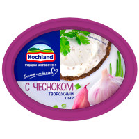 Сыр Hochland творожный с чесноком 60%, 140г