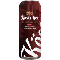 Пиво Kostritzer Schwarzbier тёмное 4,8%, 500мл