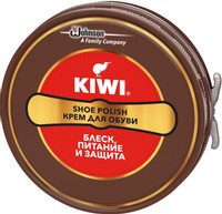 Крем для обуви Kiwi Shoe Polish коричневый классический, 50мл