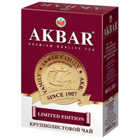 Чай Akbar Limited Edition чёрный байховый крупнолистовой, 200г