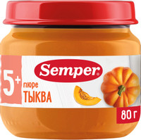 Пюре Semper тыква с 5 месяцев, 80г