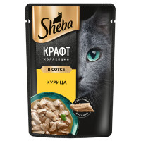 Влажный корм Sheba Craft Collection для кошек сочные слайсы Курица в соусе, 75г