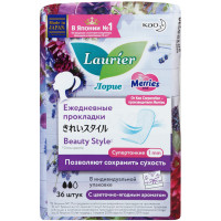 Прокладки Laurier Beauty style premium fresh с цветочно-ягодным ароматом, 36шт