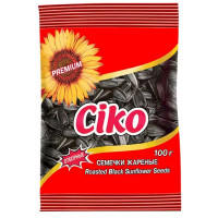 Семена подсолнечника Ciko чёрные жареные, 100г