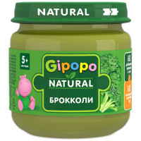 Пюре Gipopo из брокколи на овощной основе, 80г