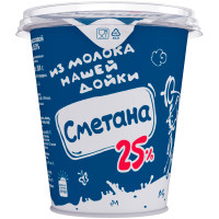 Сметана Из молока нашей дойки 25%, 300г