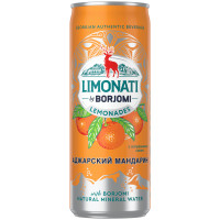 Напиток газированный Limonati By Borjomi Аджарский Мандарин с соком и природной минеральной водой, 330мл