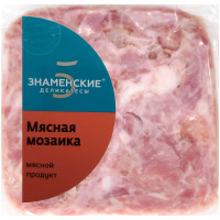 Свинина Знаменские Деликатесы Мясная Мозаика вареная категории В, 350г