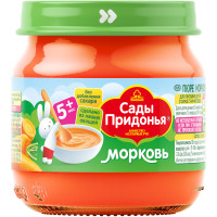 Пюре Сады Придонья морковное детское, 80г