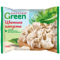 Капуста цветная Морозко Green быстрозамороженная, 400г