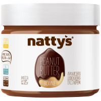 Паста арахисовая Nattys Brownie с шоколадом-какао-мёдом, 325г