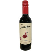 Вино Sinzero Cabernet Sauvignon красное полусладкое безалкогольное, 375мл