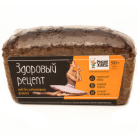 Хлеб Рижский Хлеб Здоровый рецепт бездрожжевой заварной, 300г