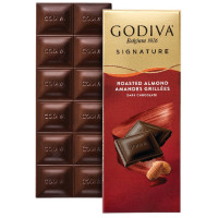 Шоколад горький Godiva с кусочками обжаренного миндаля, 90г