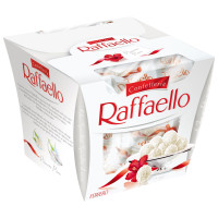 Конфеты Raffaello миндаль и кокос, 150г