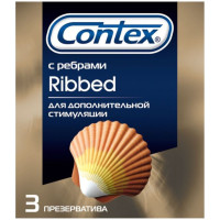 Презервативы Contex Ribbed с ребрами, 3шт